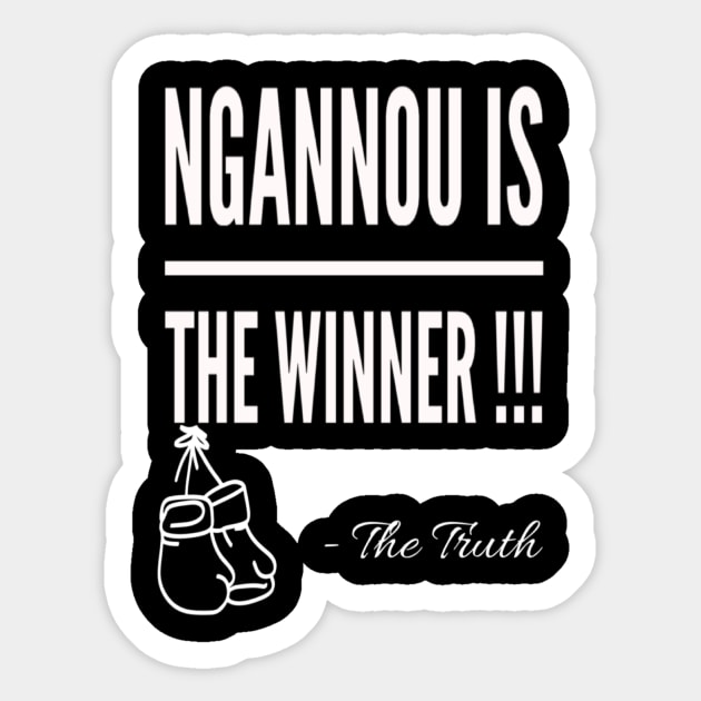 Ngannou is the winner Sticker by NewBigCity